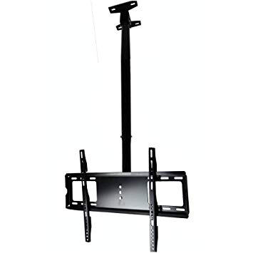 Henxlco Adjustable Ceiling TV Wall Mount Tilt Bracket Fits Most 26 28 32 40 42 47 50" LCD LED Plasma, Some up to 55" Flat Panel Screen Display with VESA 400x400 400x300 400x200 300x300 200X 200mm