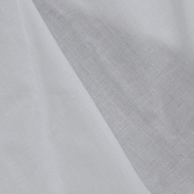 French Voile 100% Combed Cotton Fabric - White PFD (5 Yards)