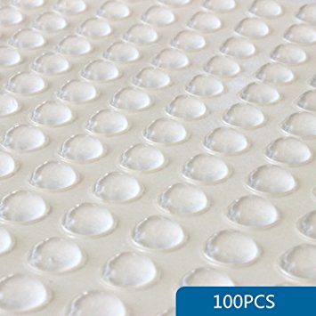 Shintop Furniture Bumpers - Clear Adhesive Bumper Pads Surface Protection for Wall and Wooden Floor Come with 100pcs