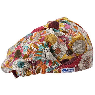 GUOER Scrub Hat Bouffant Scrub Cap One Size Multi Color