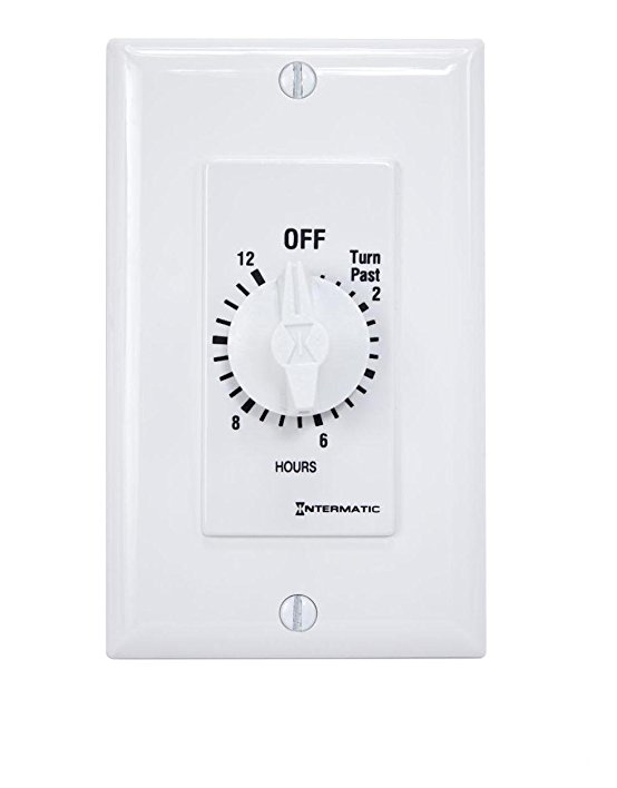 Intermatic SW12HWK 12-Hour Spring Wound Timer, White