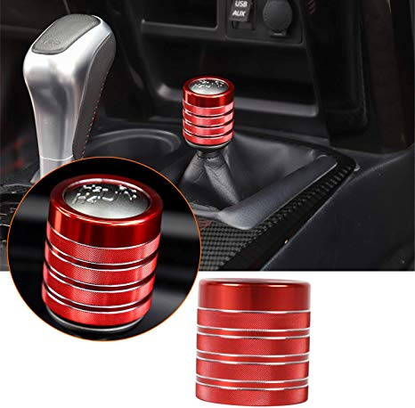ZTYCKJ Gear Shifter Knob Stick Head Lever Cover Trim for Toyota 4Runner TRD Pro Offroad Car Styling Accessoies 2010-2019 2018 (Red)