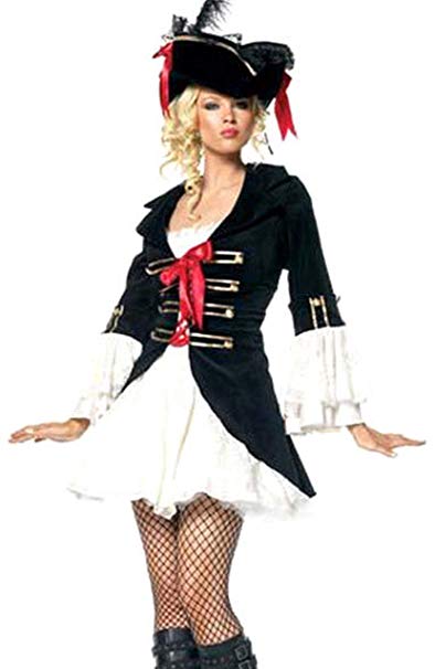 Forever Young Lady Captain Pirate Fancy Dress Costume   Hat