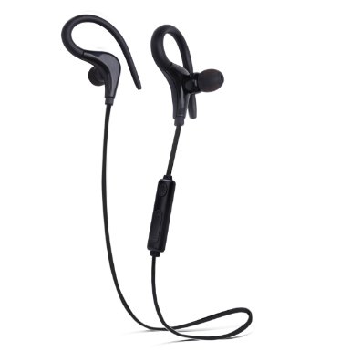 Simptech S11 Wireless Bluetooth V41 Stereo Headphone Fashion Sport Running Headset Studio Music Earphone with MicrophoneBlack