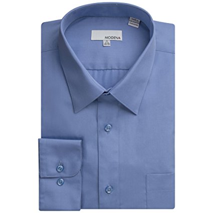 Modena Men's Long Sleeve Dress Shirt - Colors - All Sizes (Including Big & Tall)