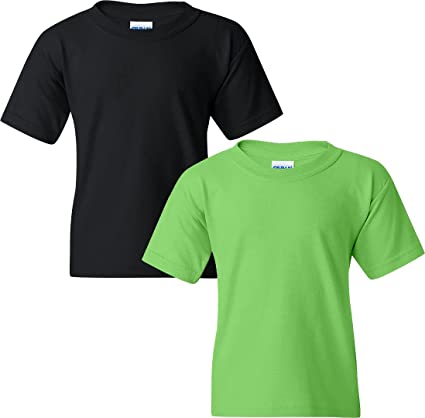 Gildan Youth Heavy Cotton T-Shirt, Style G5000B, 2-Pack