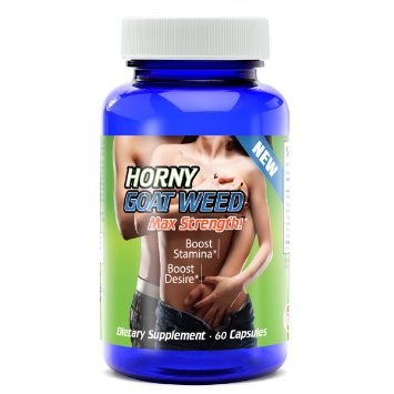30 DAY SUPPLY - MAXIMUM STRENGTH HORNY GOAT WEED ALL NATURAL MALE ENHANCEMENT Sexual Desire Stamina with Maca