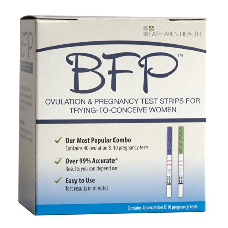 BFP Ovulation & Pregnancy Test Strips, Made in N. America, 40 LH Ovulation & 10 hcg Pregnancy Tests - Early Predictor Kit for Fertility