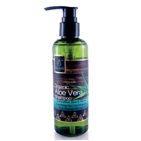 The EnQ Organic Aloe Vera Shampoo 200ml/6.76 fl.oz Paraben Free shampoo for dry hair shampoo for oily scalp (Pack of 1)