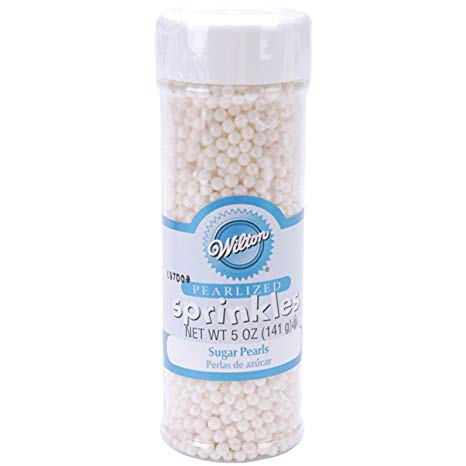 Wilton White Sugar Pearl Sprinkles, 4.8 oz.