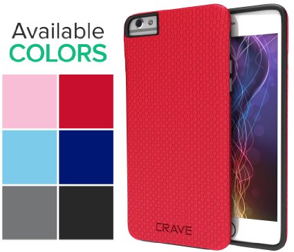 iPhone 6S Case, iPhone 6 Case, Crave Grip Guard Protection Series Case for iPhone 6 6s (4.7 Inch) - Red