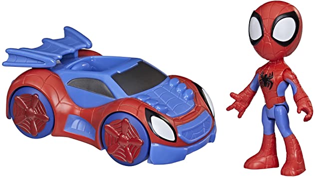 Marvel Spidey and His Amazing Friends Spidey Action Figure and Web-Crawler Vehicle, for Kids Ages 3 and Up