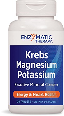 Enzymatic Therapy Krebs Magnesium Potassium Tablets, 120 Count