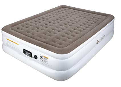 Etekcity Twin Queen Size Comfort Air Mattress- Blow Up Bed Inflatable Mattress Raised Airbed with Built-in Pump for Guest, Camping, Height 18"/22'', 2-Year Warranty, Storage Bag