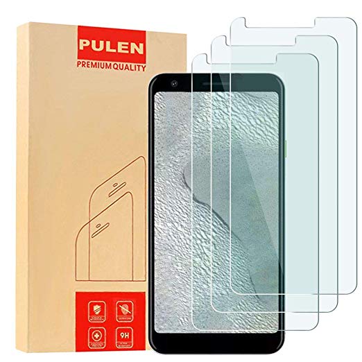 [3-Pack] WRJ for Google Pixel 3a XL Screen Protector,HD Clear [Bubble Free] Anti-Fingerprints 9H Tempered Glass for Pixel 3a XL,6.0"