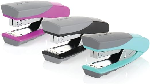 Swingline Compact Ergo Grip Stapler, 20 Sheet Capacity, 8-3/16" x 1-5/8" x 3-5/8", Colour Will Vary (6447419239)