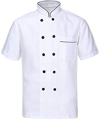 Nanxson Unisex Chef Coat Kitchen Short/Long Sheeve Chef Jacket for Men and Women CFM0001