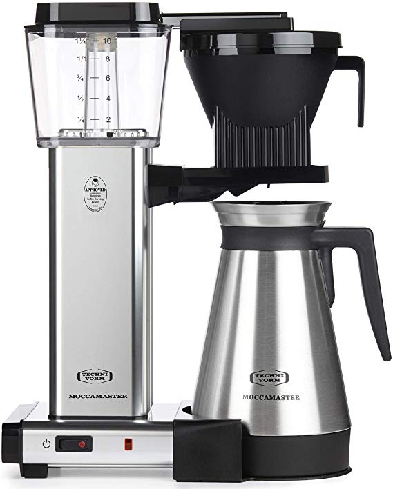 Technivorm Moccamaster 79312 KBGT Coffee Brewer, 40 oz, Polished Silver (Renewed)