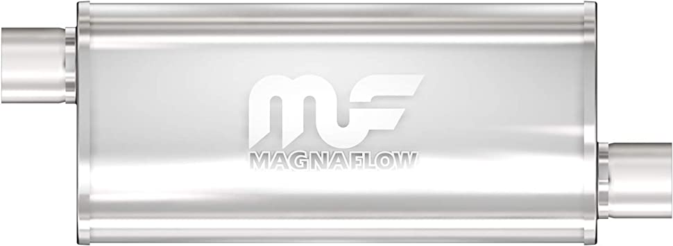 Magnaflow 14239 Polished Stainless Steel 3" Offset Oval Muffler