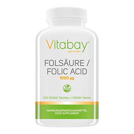 Folic Acid – 1000 mcg – 240 Tablets
