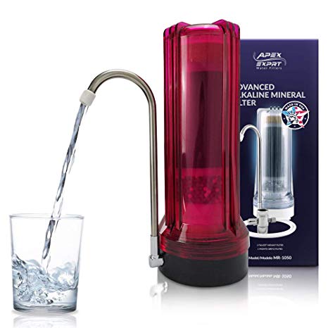 APEX Countertop Drinking Water Filter - Alkaline (Red)