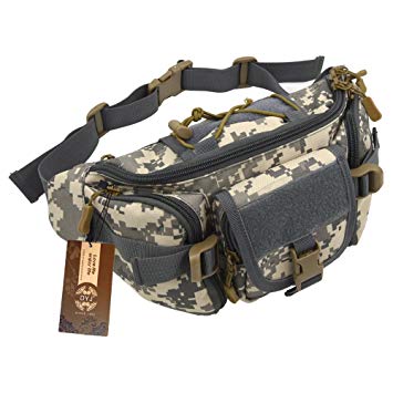 DYJ Tactical Waist Pack Bag Military Waist Pack Portable Fanny Packs Large Army Waist Bag for Daily Life Fishing Cycling Camping Hiking Traveling Hunting Shopping