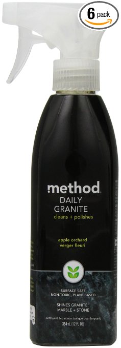 Method Daily Granite Cleaner, Apple Orchard, 12 Ounce  (Pack of 6)