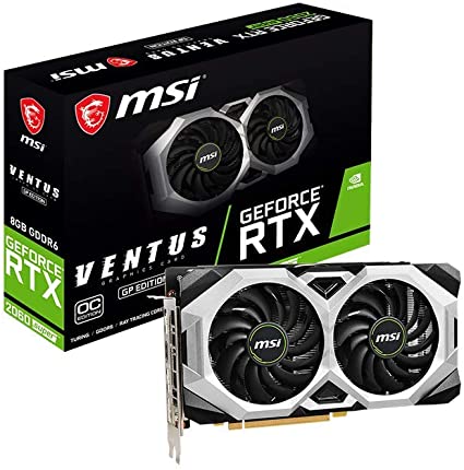 MSI GeForce RTX 2060 Super Ventus GP OC Dual Fan Graphics Card - 8 GB