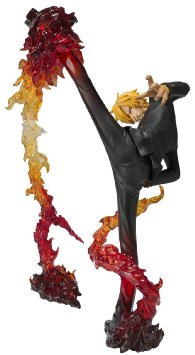 Bandai Tamashii Nations FiguartsZero Sanji "Diable Jambe Flambage Shot" Action Figure