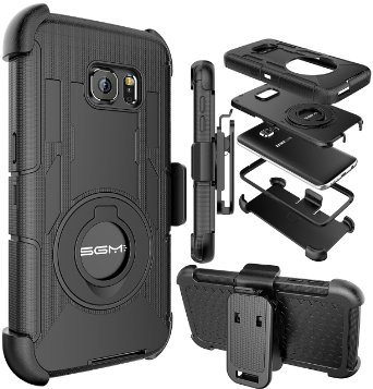 S7 Case Galaxy S7 Holster case SGM TM Hybrid Dual Layer Combo Armor Defender Protective Case With Kickstand  Belt Clip Holster For Samsung Galaxy S7