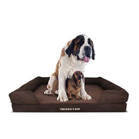 The Dog’s Bed Orthopedic Dog Bed, Waterproof, Premium Memory Foam M-XXL, Dog Pain Relief for Arthritis, Hip & Elbow Dysplasia, Post Surgery, Lameness, Senior Supportive, Calming Bed, Washable Cover