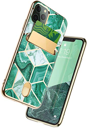 i-Blason Cosmo Wallet Slim Designer Wallet Case for Apple iPhone 11 Pro Max (2019), 6.5", Green