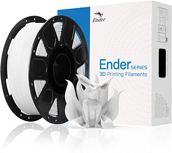 Official 3D Printer Filament Ender PLA Filament 1.75mm, No-Tangling, Strong Bonding and Overhang Performance Dimensional Accuracy  /-0.02mm, 2.2lbs/Spool