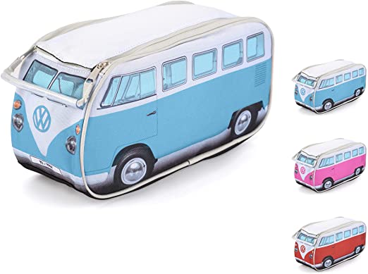 Volkswagen Travel Toiletry Bag - Hanging Cosmetic Makeup Organizer Dopp Kit with Internal Pockets - VW Bus Accessories