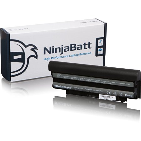 NinjaBatt® 9 Cell Laptop Battery for Dell Inspiron N5110 N7010 N7110 Vostro 3450 3550 3750 – High Performance [9 Cells/6600mAh/73wh]