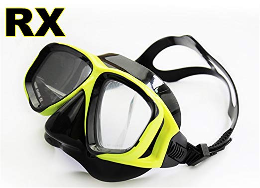 YEESAM ART Diving Snorkeling Prescription Mask Nearsighted Myopia - Scuba Dive Snorkel Mask Nearsighted Prescription RX Optical Corrective Lenses Customized