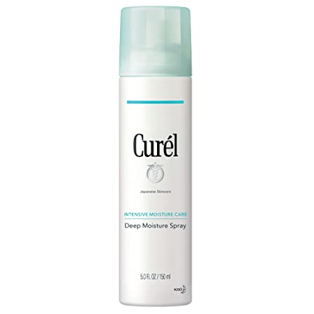 Curel Japanese Skin Care Deep Moisture Spray, Spray on Moisturizer for Dry Skin, 5 Ounce, Face Hydrating Spray with Ceramides
