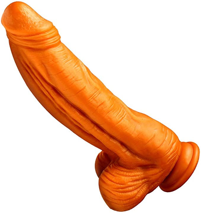 Realistic Huge Monster Silicone Dildo Penis with Strong Suction Cup 9.84"G Spot Cock with Lifelike Glans Skin Texture Adult Sex Toys for Male Female Masturbation