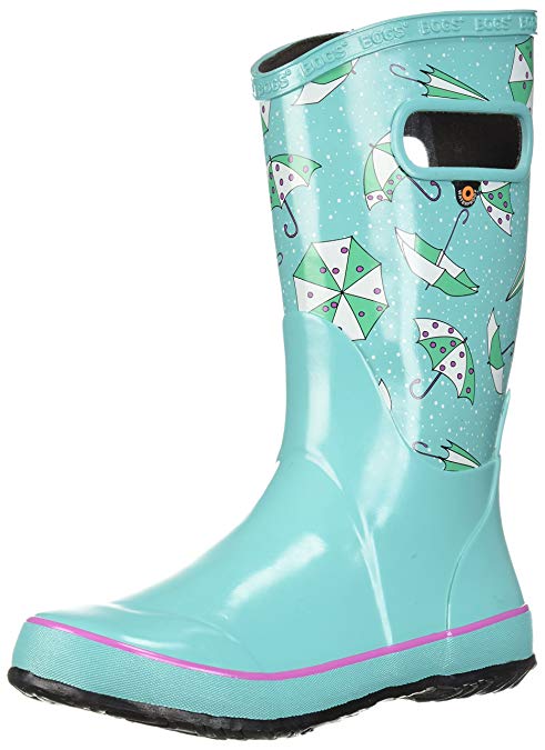 Bogs Kids Rubber Waterproof Rain Boot Boys Girls, Kaleidoscope Print/Black/Multi, 10 M US Toddler