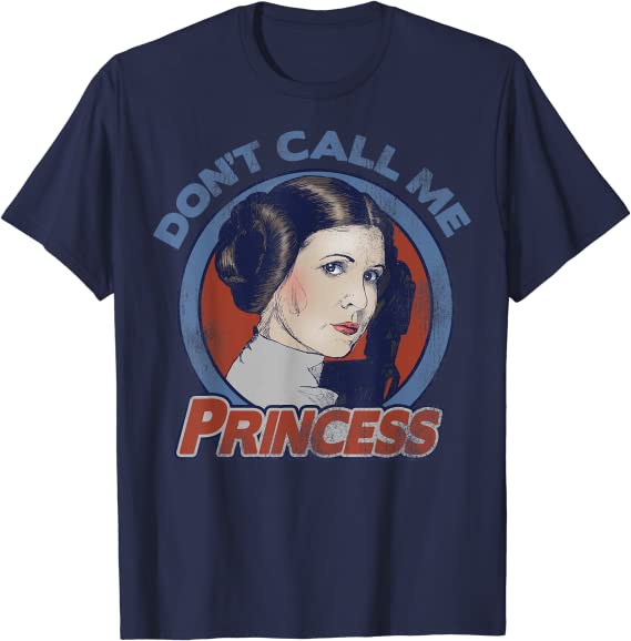 Star Wars Leia Don't Call Me Princess Graphic T-Shirt C1