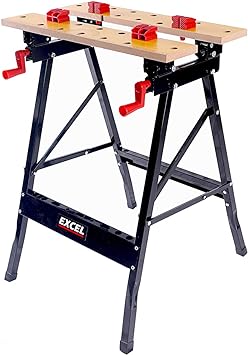 Excel Flip Top Workbench & Foldable Vise with Stand