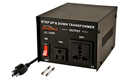 Simran AC-750 Step Up/Down Voltage Converter Transformer 110V/220V - 750 Watts