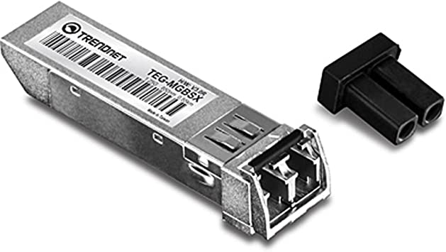 TRENDnet Gigabit SFP LC Module, TEG-MGBSX, Multi-Mode, Mini-GBIC, Up to 550 M (1800 ft), Compatible w/ Standard SFP Slots, Hot Pluggable, Compliant w/ IEEE 802.3z Gigabit Ethernet, Lifetime Protection