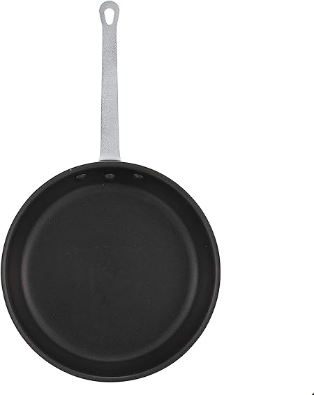 Winco AFP-10XC Commercial-Grade Aluminium Fry Pan/Skillet, 10", Silver