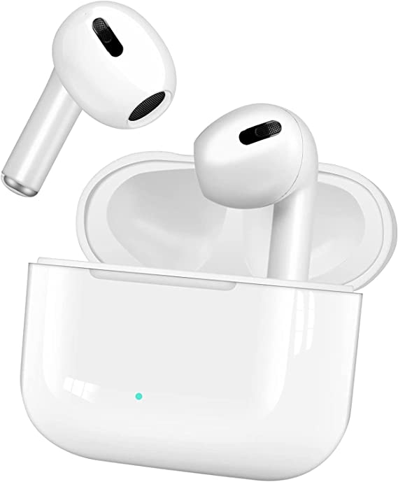 Wireless Headphones,Air Buds Pods Bluetooth 5.3Wireless Headphones with Charging Case,IPX7 Waterproof Stereo Headphones,Built-in Microphone,Bluetooth Headphones for iPhone/Samsung/Android/iOS,