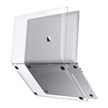 UPPERCASE GhostShell MacBook Air 13" Hard Case, Hardshell Case with Clear Transparent Gloss Finish, Made with Premium PC Plastic for MacBook Air 13 2018 2019 A1932