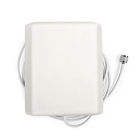 Phonetone 5M white GSM 3G LTE WCDMA 850MHz~2100Mhz directional N-male connector Indoor Panel Antenna