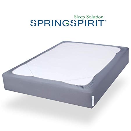 Box Spring Cover Twin Size with Smooth and Elastic Woven Material, Wrinkle & Fading Resistant, Washable, Dustproof.