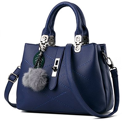 Women Handbag,Women Bag, KINGH Zip Closure Tote Vintage Shoulder Bag PU Leather 116