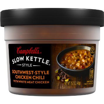Campbell's Slow Kettle Style Soup, Southwest-Style Chicken Chili with White Meat Chicken, 15.7 oz